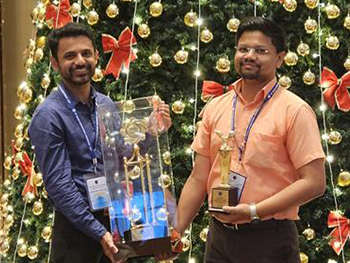 2 Allegion employees take home awards from the India Value Engineering Society