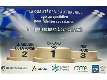 Bricard wins Quality of Life at Work award