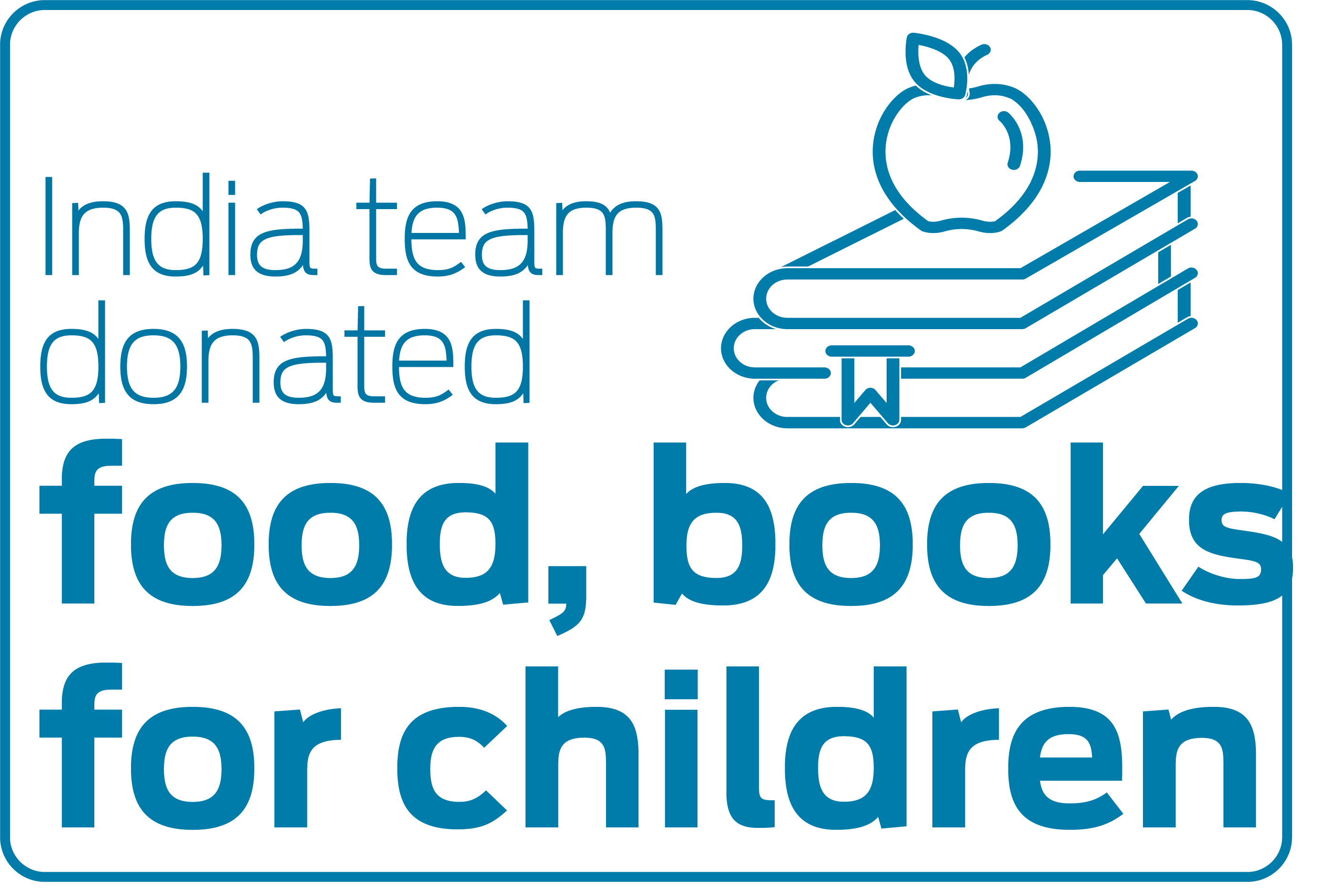 India team donated food, books for children