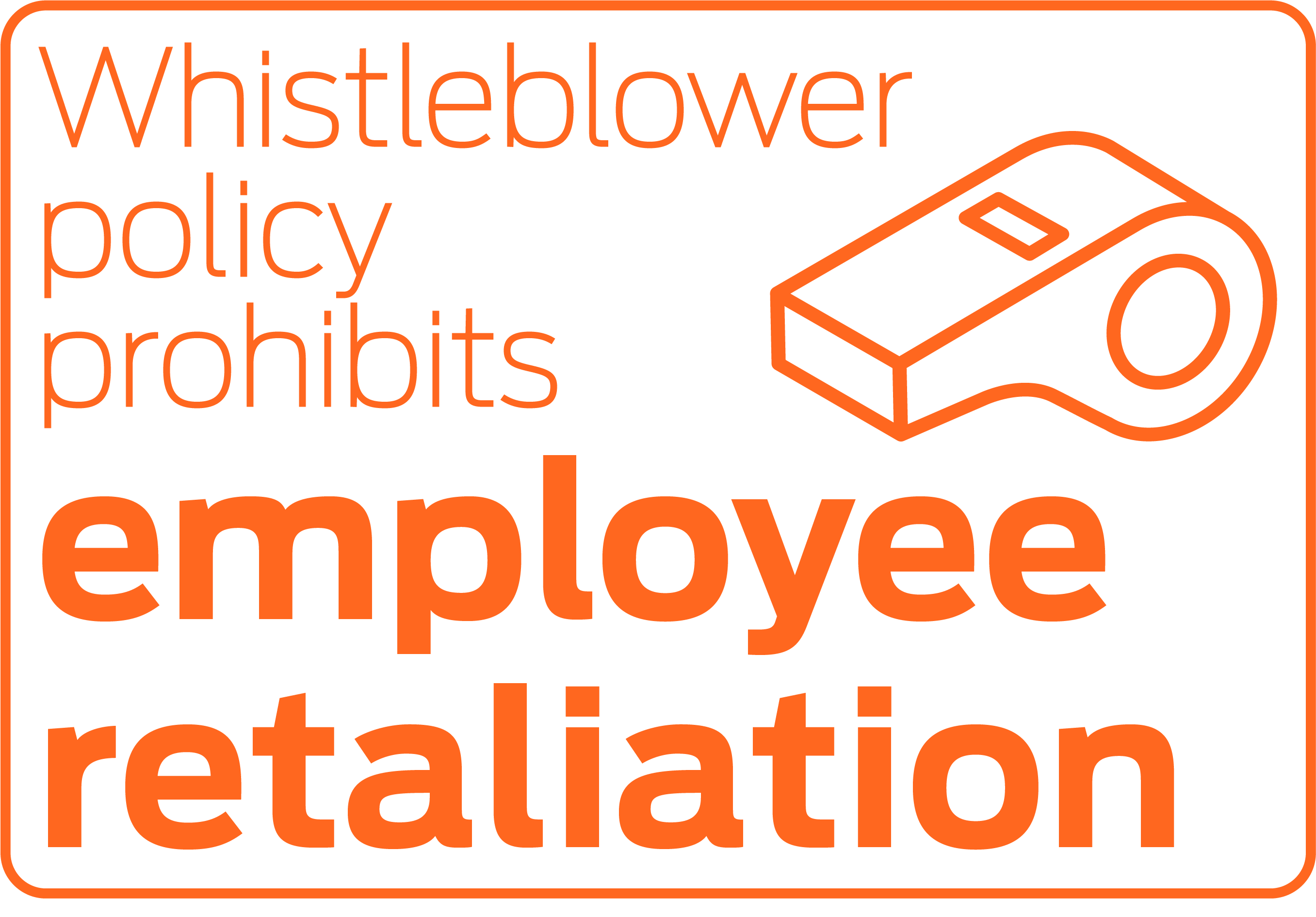 Whistleblower policy prohibits employee retaliation
