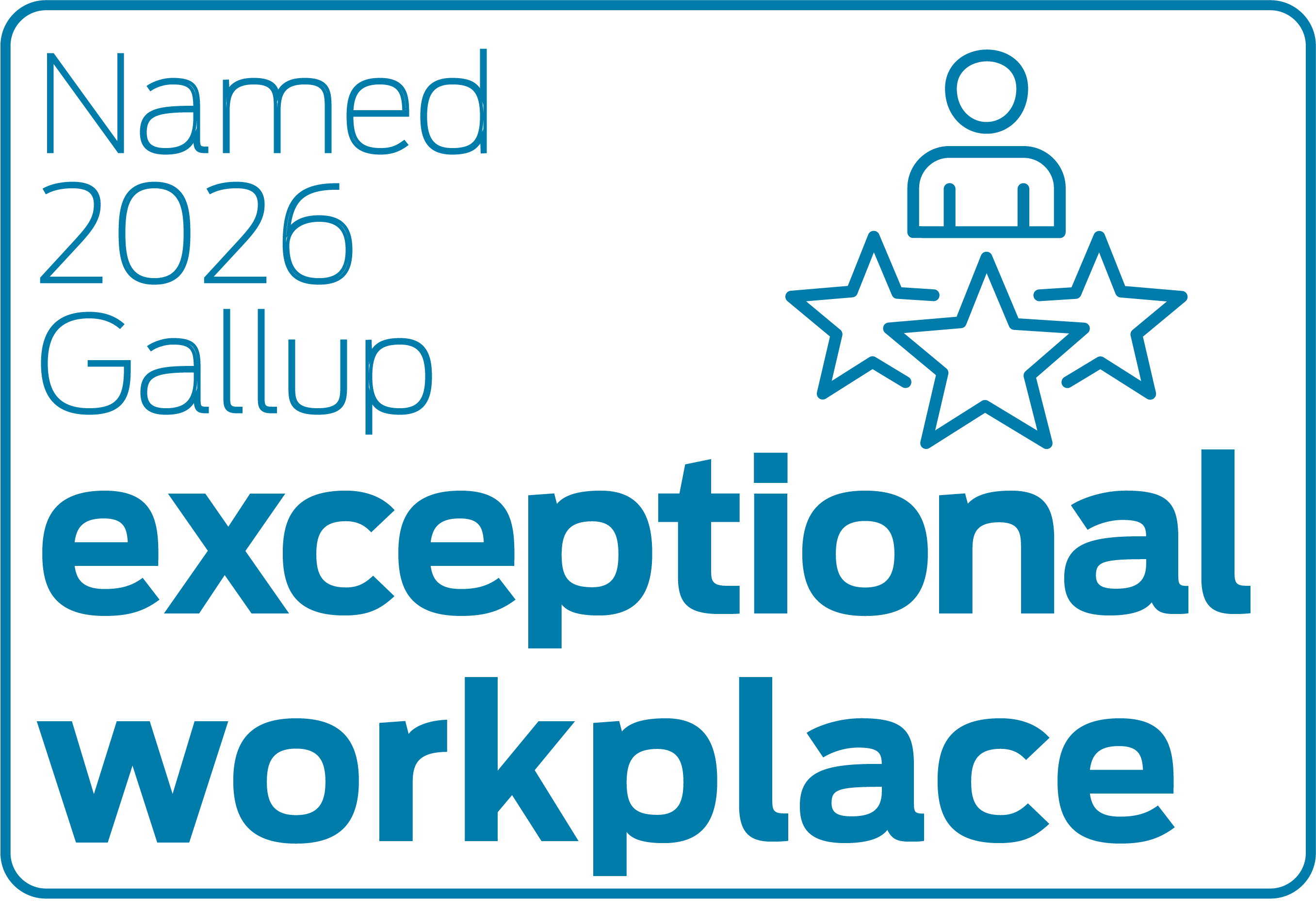 Named 2026 Gallup exceptional workplace