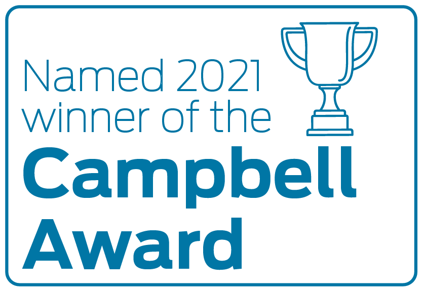 Named 2021 winner of the Campbell Award