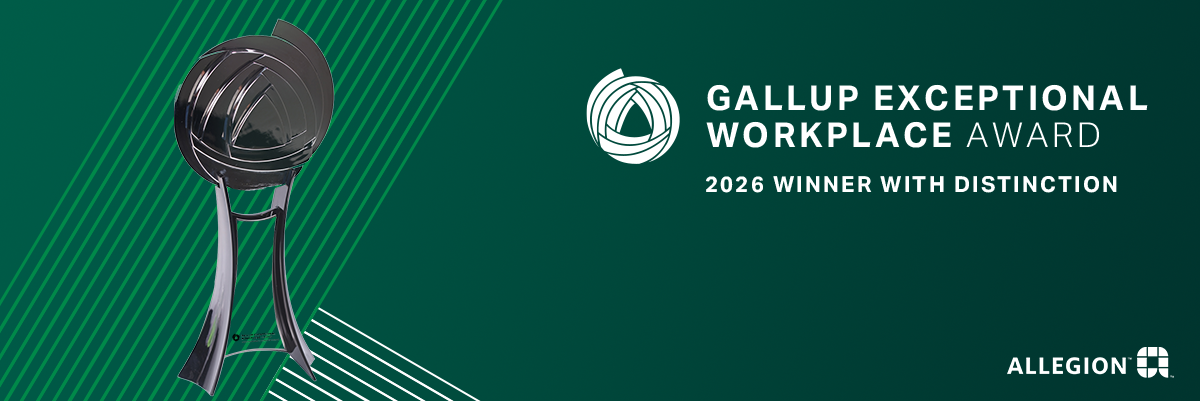 Allegion Named 2026 Gallup Exceptional Workplace Award Winner ‘With Distinction’