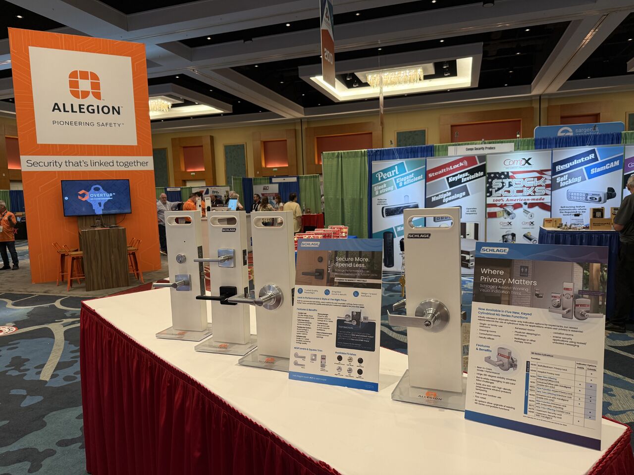 Allegion presents security solutions at ALOA 2025, a trade organization for locksmiths and physical security professionals.