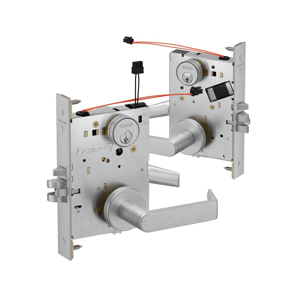 Motorized Latch Retraction on Schlage L Series Mortise Locks