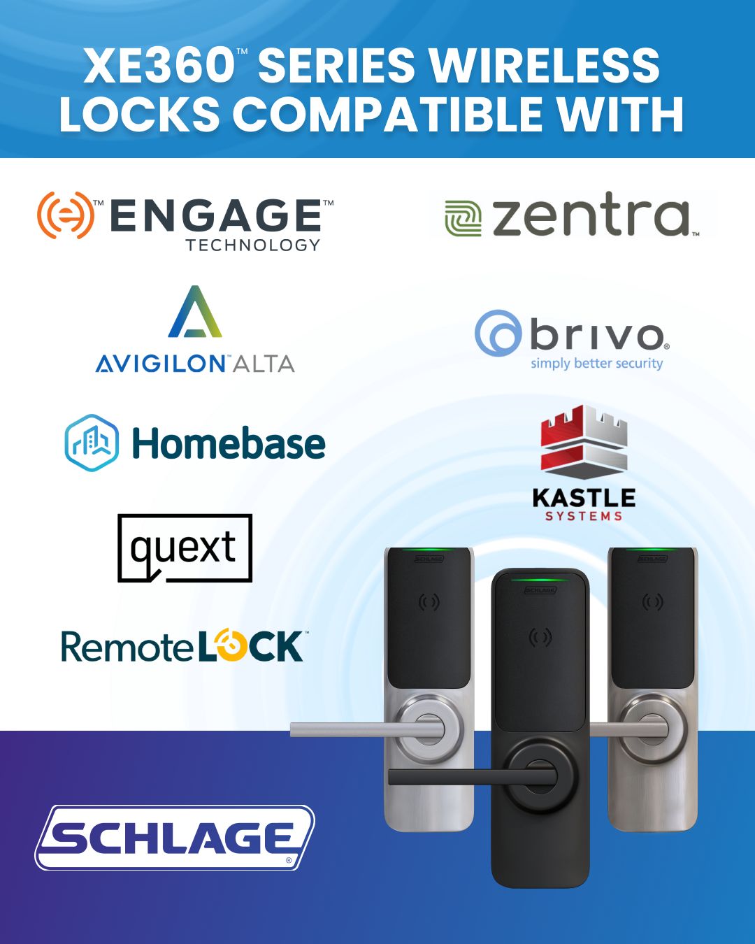 Schlage® XE360TM Series Ecosystem