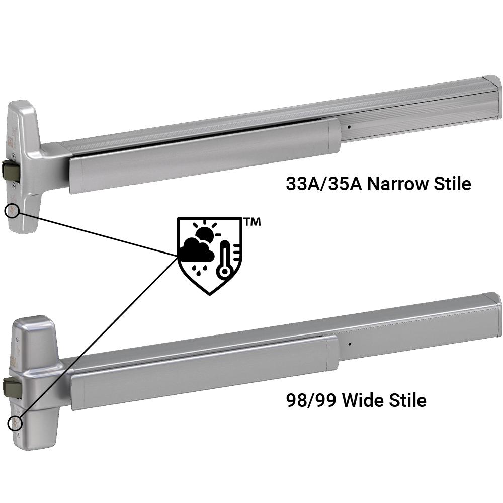 Von Duprin Outdoor Defense (OUT) 33A and 35A Series